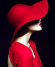 GX 23572 Дама в красной шляпе