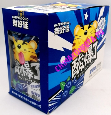 ИЯ4967/3  Конфеты HAPPY&GOOD  ТИГРЯТА ЧЕРНИКА  (12бл*20шт*25гр)