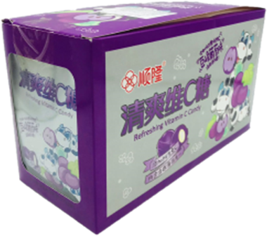 Конфеты Refreshing Vitamin C Candy ВИНОГРАД  (12бл*20шт*20гр)