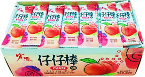 1660 Леденцы на палочке  ПЕРСИК (24бл*80шт*4гр)