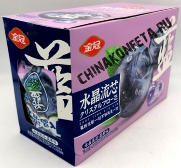 7923/2  Конфеты SHUI JING LIU XIN ЧЕРНИКА (12бл*20шт*21гр)