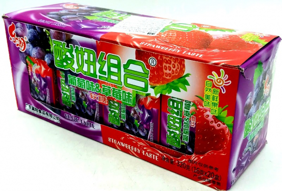 2902/1 Мармелад жев. Grape/Strawberry Taste (30бл*20шт*16гр) 2902/1 Мармелад жев. Grape/Strawberry Taste (30бл*20шт*16гр)