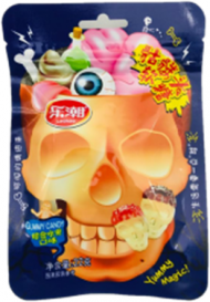 Конфеты  LeChao   ЧЕРЕПА (12бл*20шт*22гр) Конфеты  LeChao   ЧЕРЕПА (12бл*20шт*22гр)