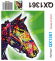 QX1361 алмазка 21*25 см Без упак, част.выкл., основа картон + подставка 