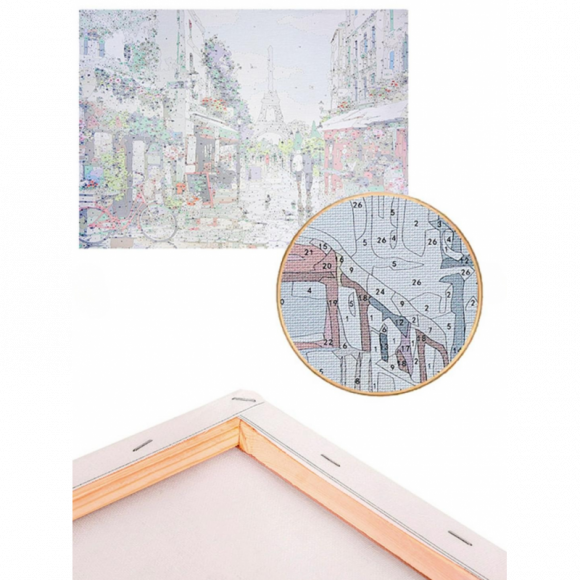 CWF018 рисование по номерам 40*60 цвет.холст CWF018 рисование по номерам 40*60 цвет.холст