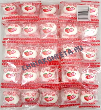 2/2028/2 Маршмеллоу с джемом Клубника       (30уп*60шт*250гр)