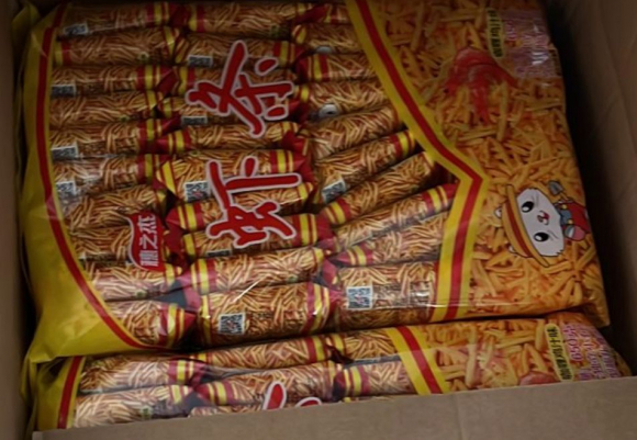 Чипсы цинь цинь креветочные