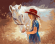 GX 7583 Девочка и лошадь 