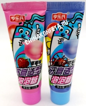 1/6573 Жевательная резинка HENGLESHI клубника/кола (12бл*20шт*22гр)