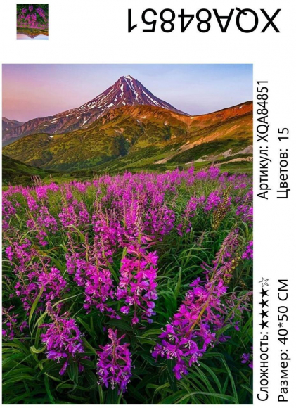 XQA84851  Мозаика 40*50 круг.стразы Под заказ