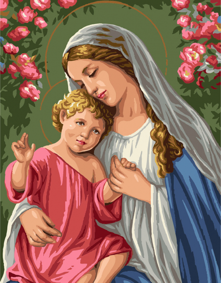 GF 1495 Мария с маленьким Иисусом