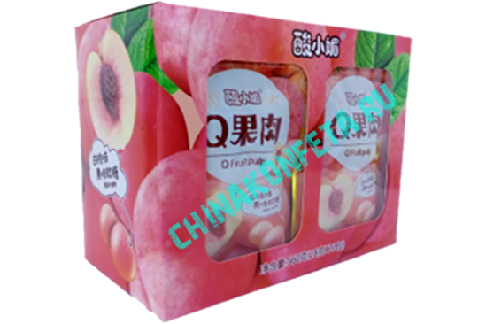 1/2201/2 Мармелад Q Fruit pulp Персик (12бл*20шт*28гр)