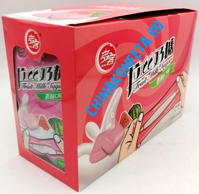 И6414/1  Конфеты Fruit Milk Sugar АРБУЗ (12бл*20шт*25гр)