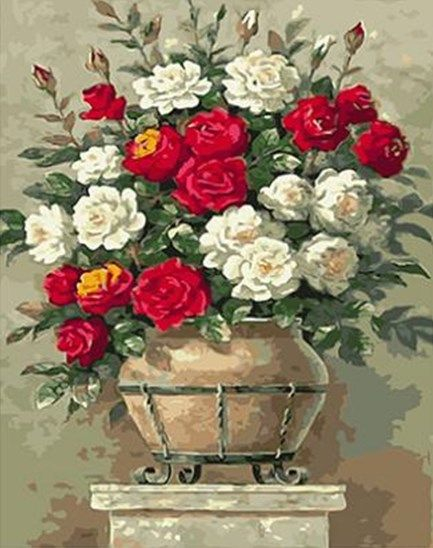 GX 4540 Белые и красные розы