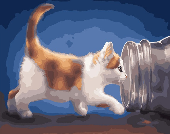 GX 28827 Котенок и банка GX 28827 Котенок и банка