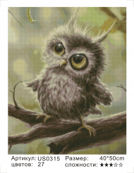 US0315 Без подрамника мозаика 40*50  