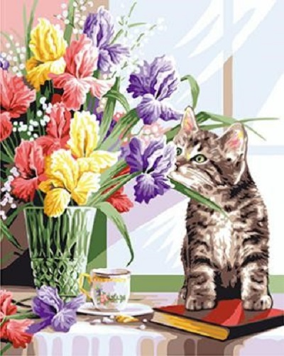 GX 24066 котенок и букет
