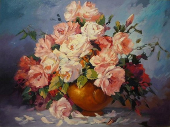 GX 4000 Розовые цветы