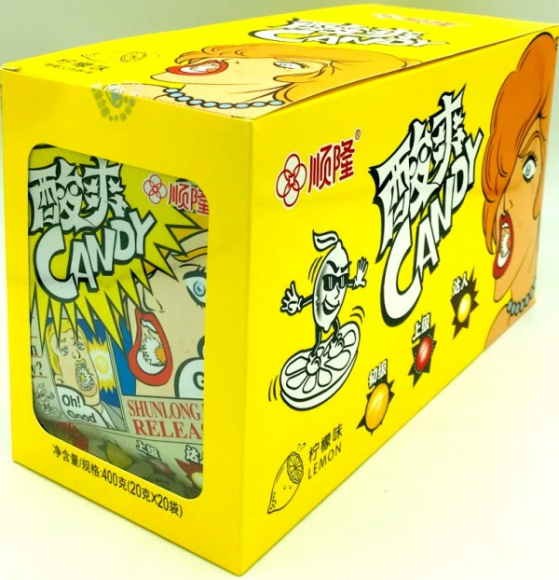 1/4001/1 Конфеты  Shun Long Food ЛИМОН (12бл*20шт*26гр)