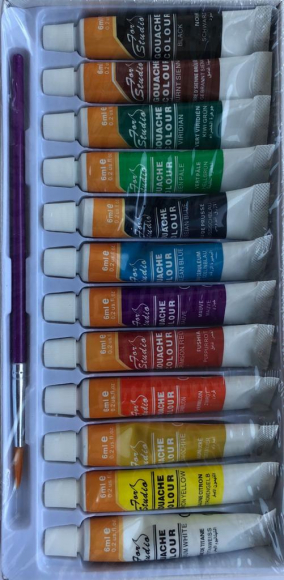 Акварель в тюбиках 12 цветов * 6мл