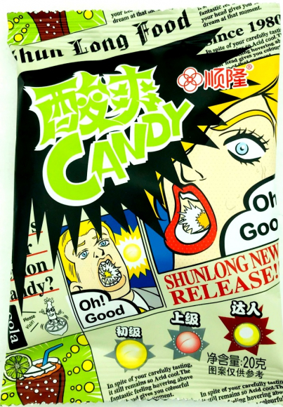 1/4001/3 Конфеты   Shun Long Food  КОЛА ЛИМОН (12бл*20шт*26гр)