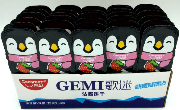 Печенье + бел.шок.паста GEMI (8бл*30шт*28гр) Печенье + бел.шок.паста GEMI (8бл*30шт*28гр)
