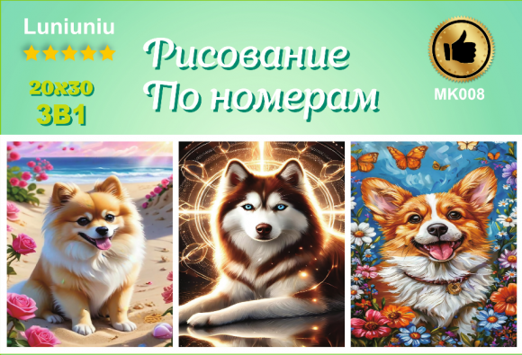 МК08 Набор картин 3шт 20*30 Под заказ  