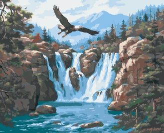GX 8129 Парящий над водопадом (худ. Сен Ким)