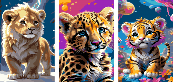 МК07 Набор картин 3шт 20*30 Под заказ 