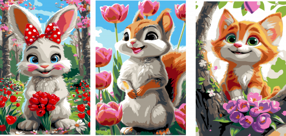 МК09 Набор картин 3шт 20*30 Под заказ МК09 Набор картин 3шт 20*30 Под заказ