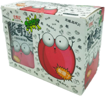 2129/2 Конфеты SOUR Персик  кислые (12бл*20шт*26гр)