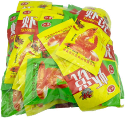 Снэк XiasHuo Креветки вяленные (1кор*14уп*30шт*26гр) Снэк XiasHuo Креветки вяленные (1кор*14уп*30шт*26гр)