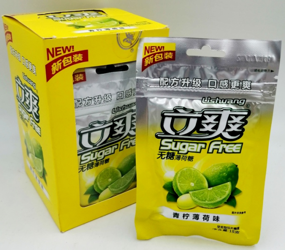 3720/4 Конфеты Sugar Free Лайм-Мята   (1кор*24бл*12 шт*15гр) 3720/4 Конфеты Sugar Free Лайм-Мята   (1кор*24бл*12 шт*15гр)