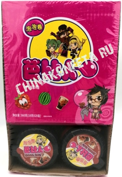 7918 Жевательная резинка РОЛЛ Babi Bubble Rolls (12бл*20шт*18гр)