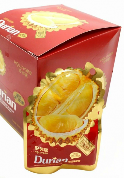Карамель Hollygee Fruit Flavor со вкусом тайского Дуриана (Коробка (12бл.*20шт*21гр)