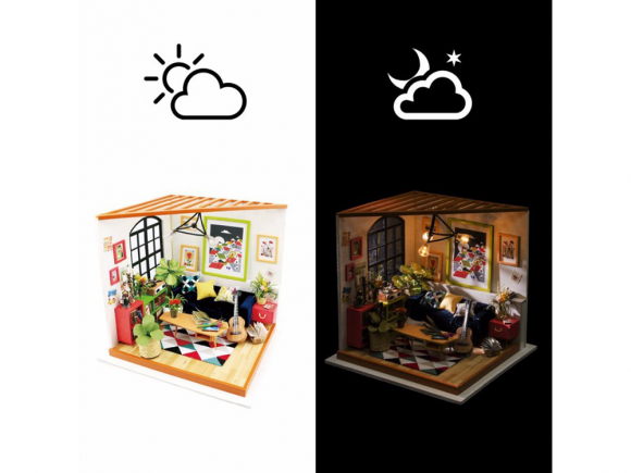 Набор для создания миниатюры (румбокс) «Гостиная музыканта» Набор для создания миниатюры (румбокс) «Гостиная музыканта»