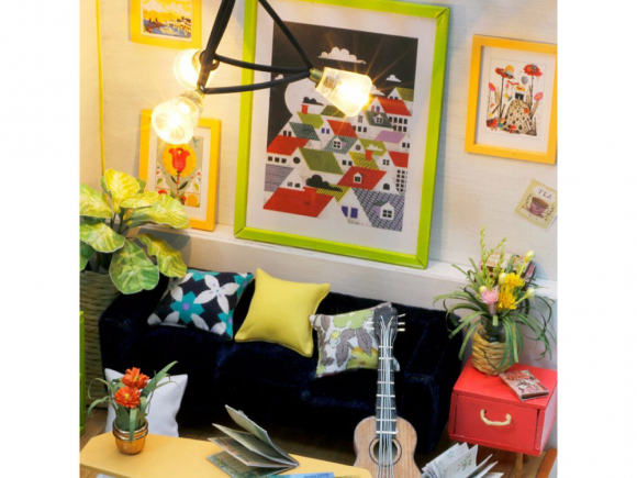 Набор для создания миниатюры (румбокс) «Гостиная музыканта» Набор для создания миниатюры (румбокс) «Гостиная музыканта»