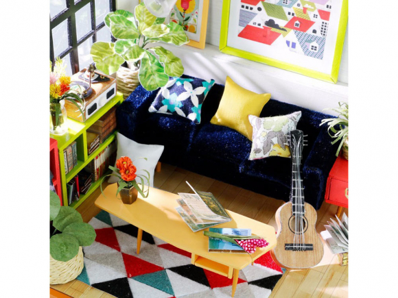 Набор для создания миниатюры (румбокс) «Гостиная музыканта» Набор для создания миниатюры (румбокс) «Гостиная музыканта»